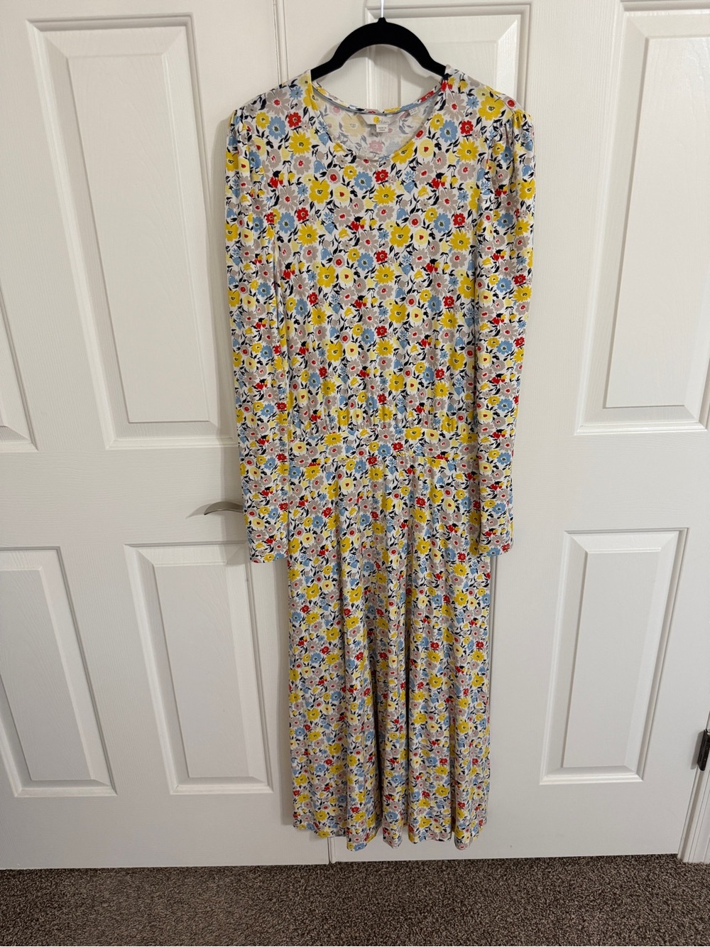 Boden 4R Floral Long Sleeve Maxi Dress Pockets Cottagecore Prairie Ditsy Modest
